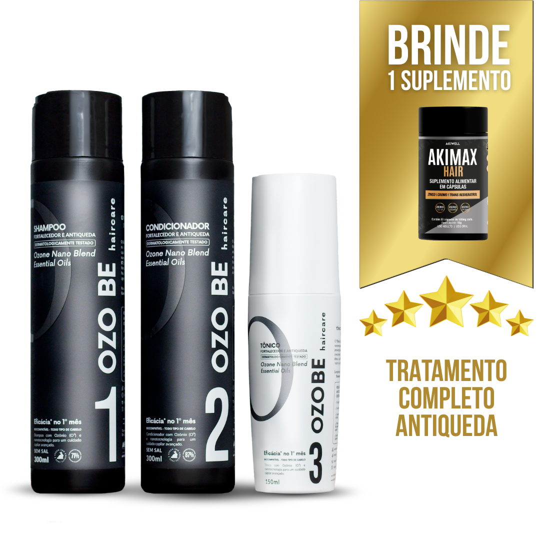 Kit Capilar Antiqueda Ozo Be + 01 Akimax Hair - AKIWELL