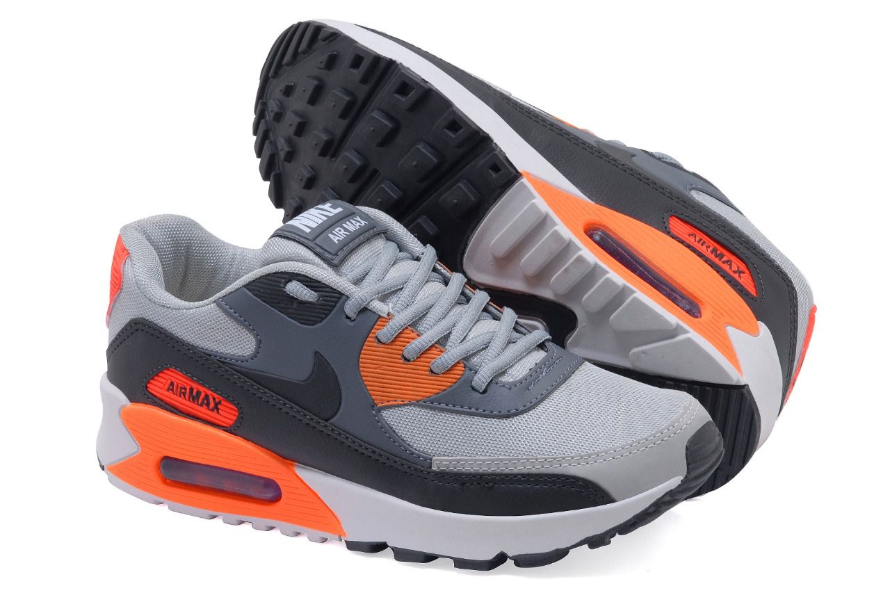 Tênis Air Max 90 Essential Branco/azul/laranja - On Shoes