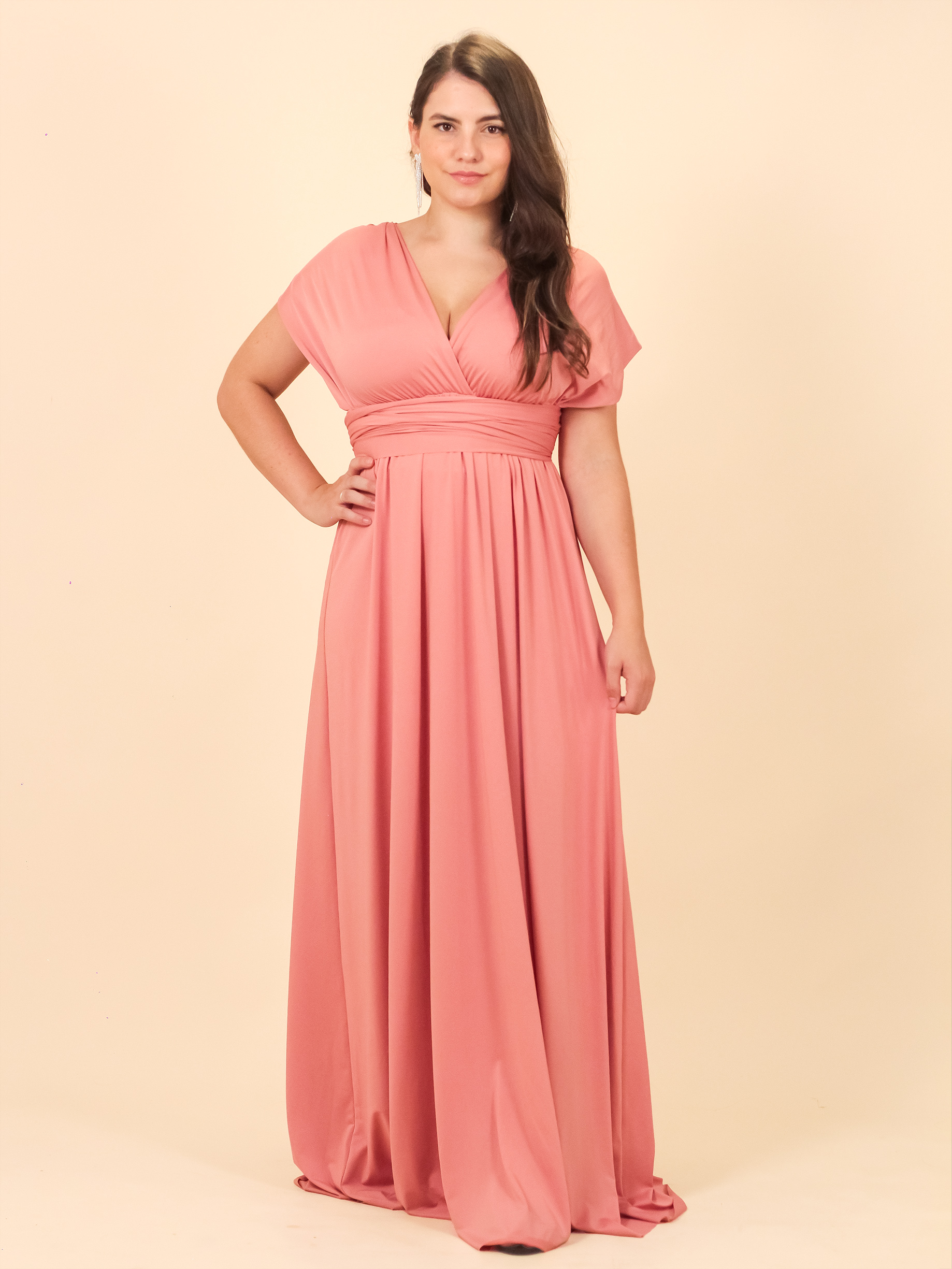 Rosa envelhecido vestido clearance