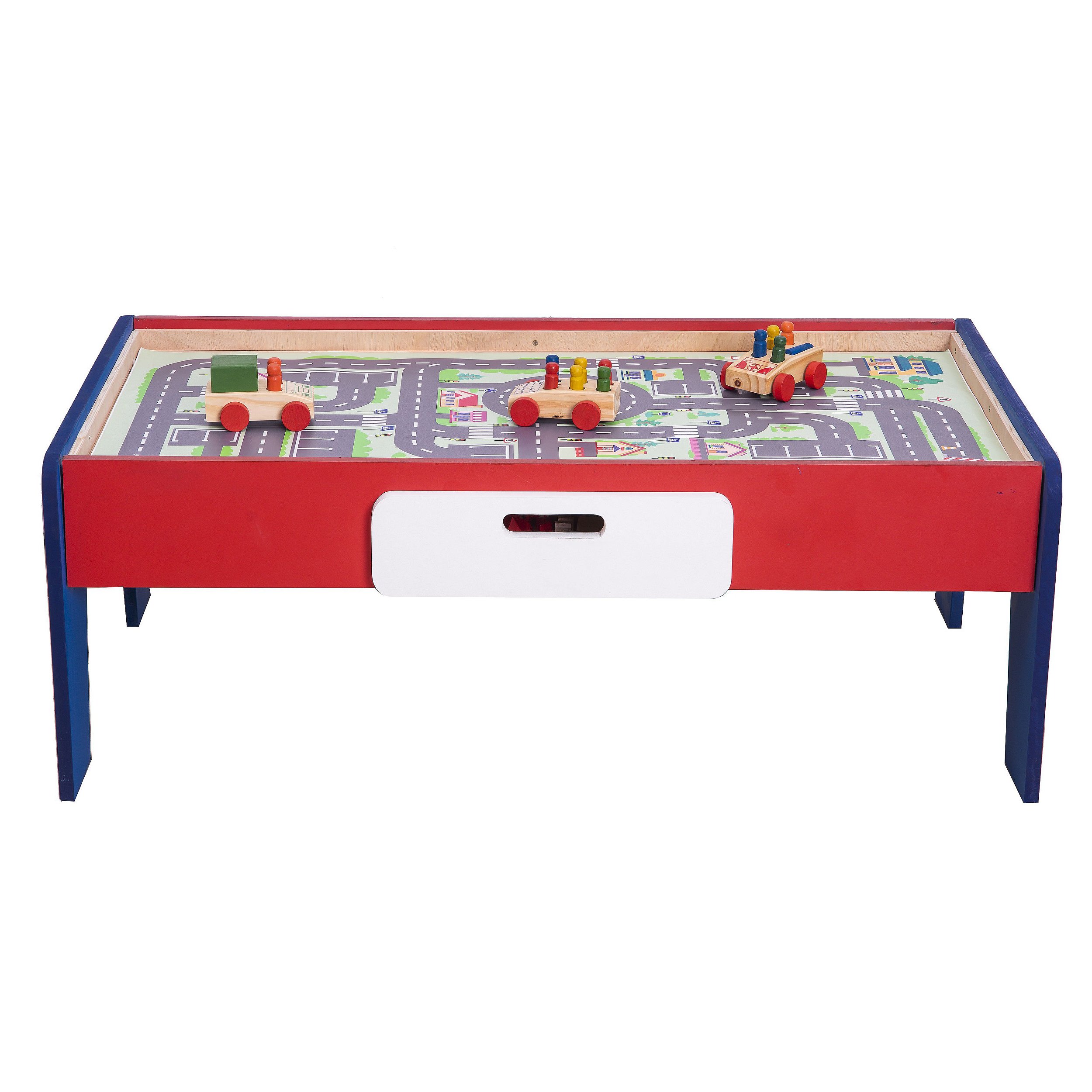 Brinquedo Pista Carrinho Infantil Educativo Madeira Cidade