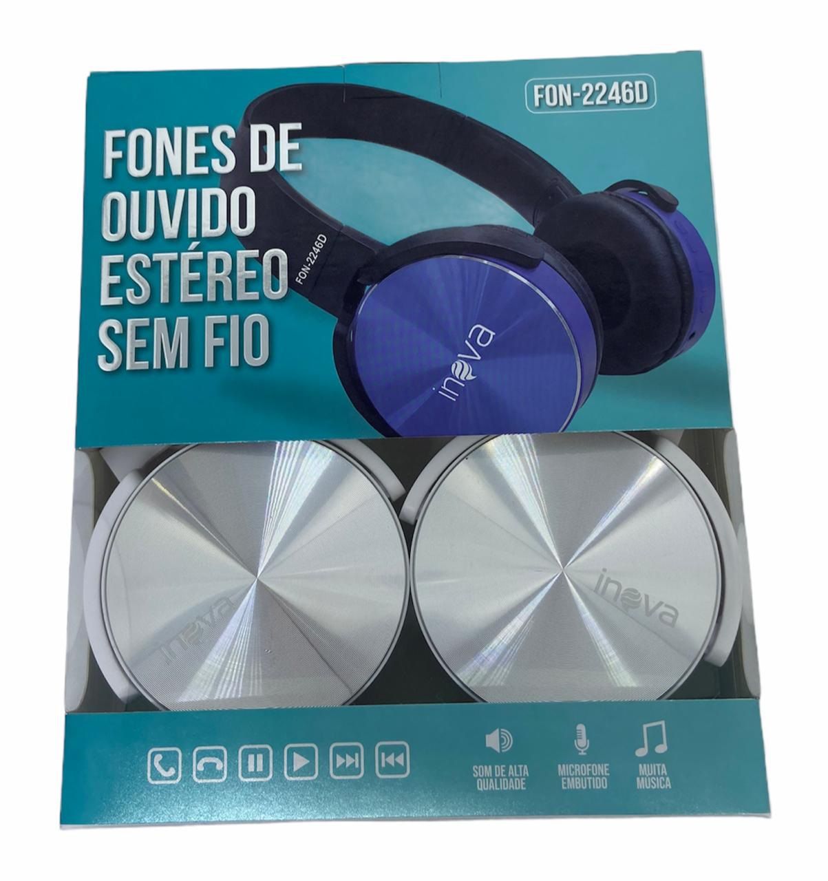 Fone Ouvido Headphone Bluetooth Fm P2 Inova Fon-2246 - 3rick Eletronic