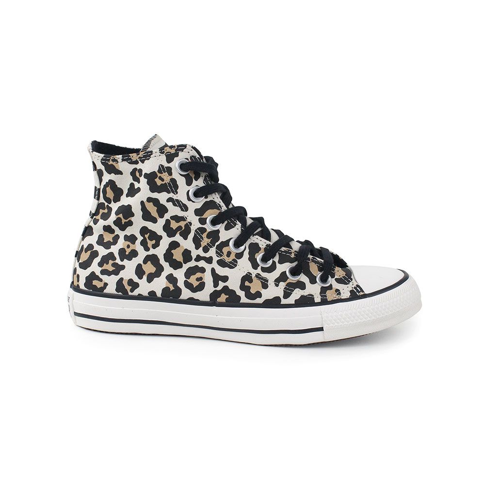 Tênis Converse Feminino All Star Chuck Taylor Onça Preto