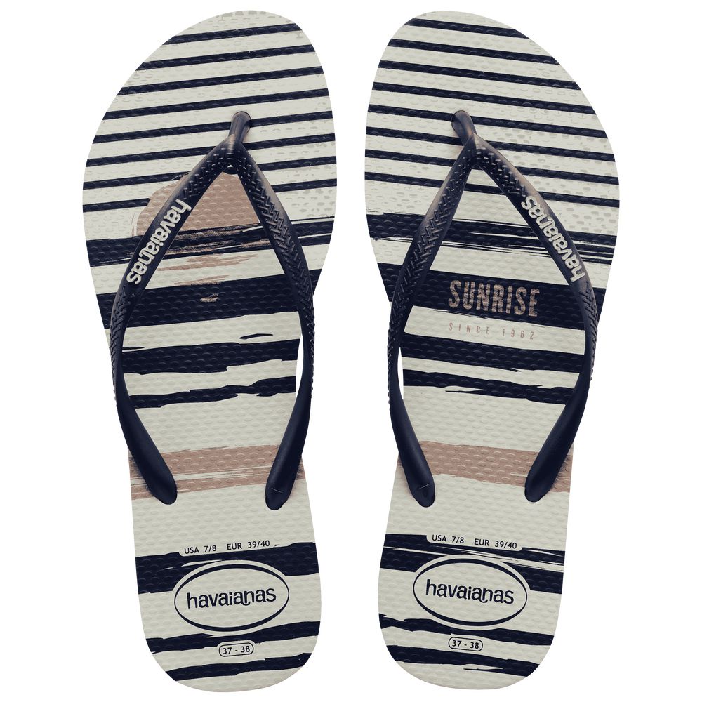 Chinelo Feminino Havaianas Slim Gloss Marinho