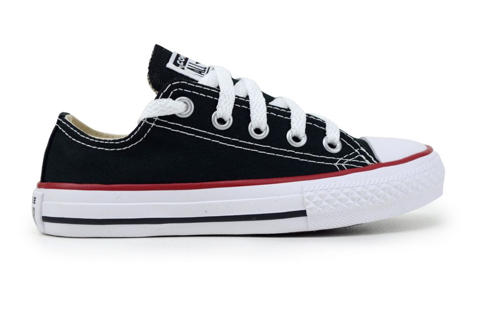 Tênis Infantil Converse All Star Preto Cano Baixo (18 ao 25