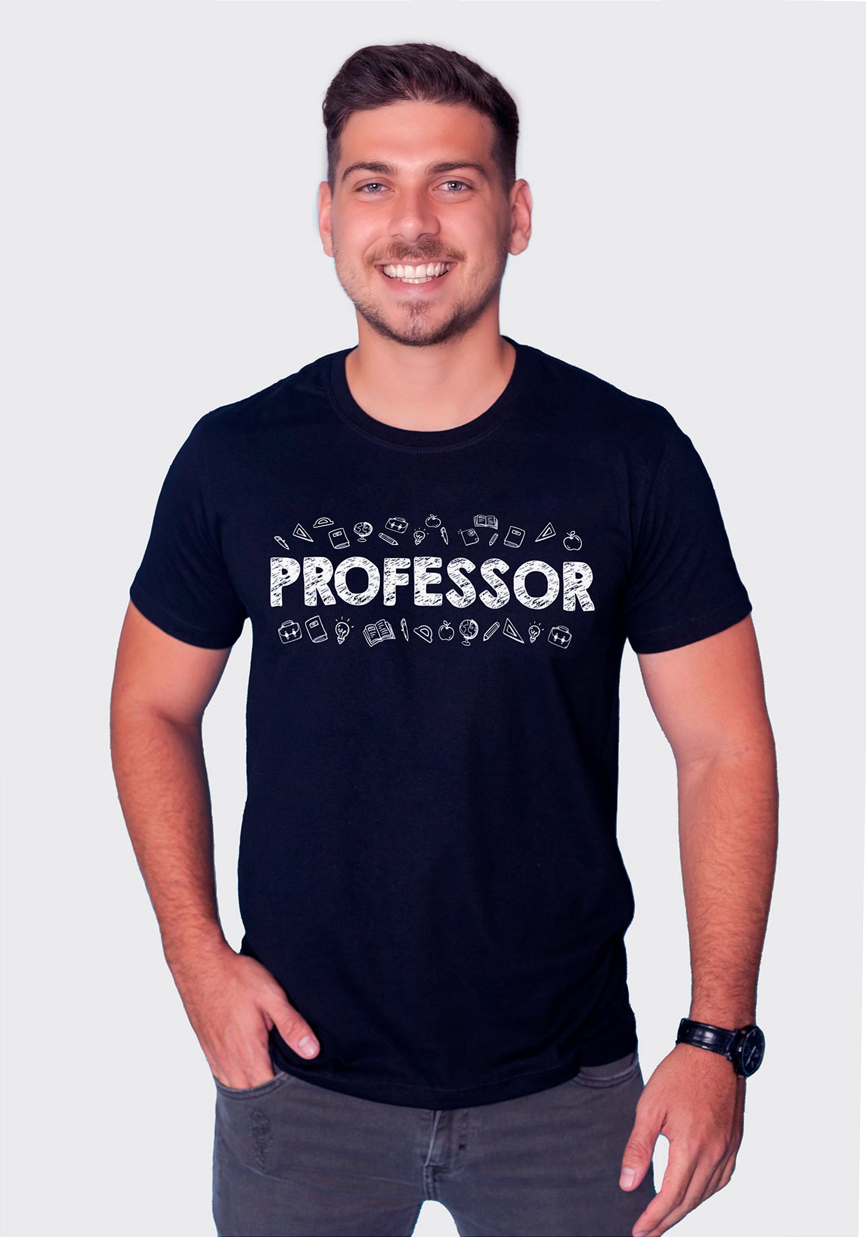 T-SHIRT PROFESSORA - PRETO, Atacado Tshirt