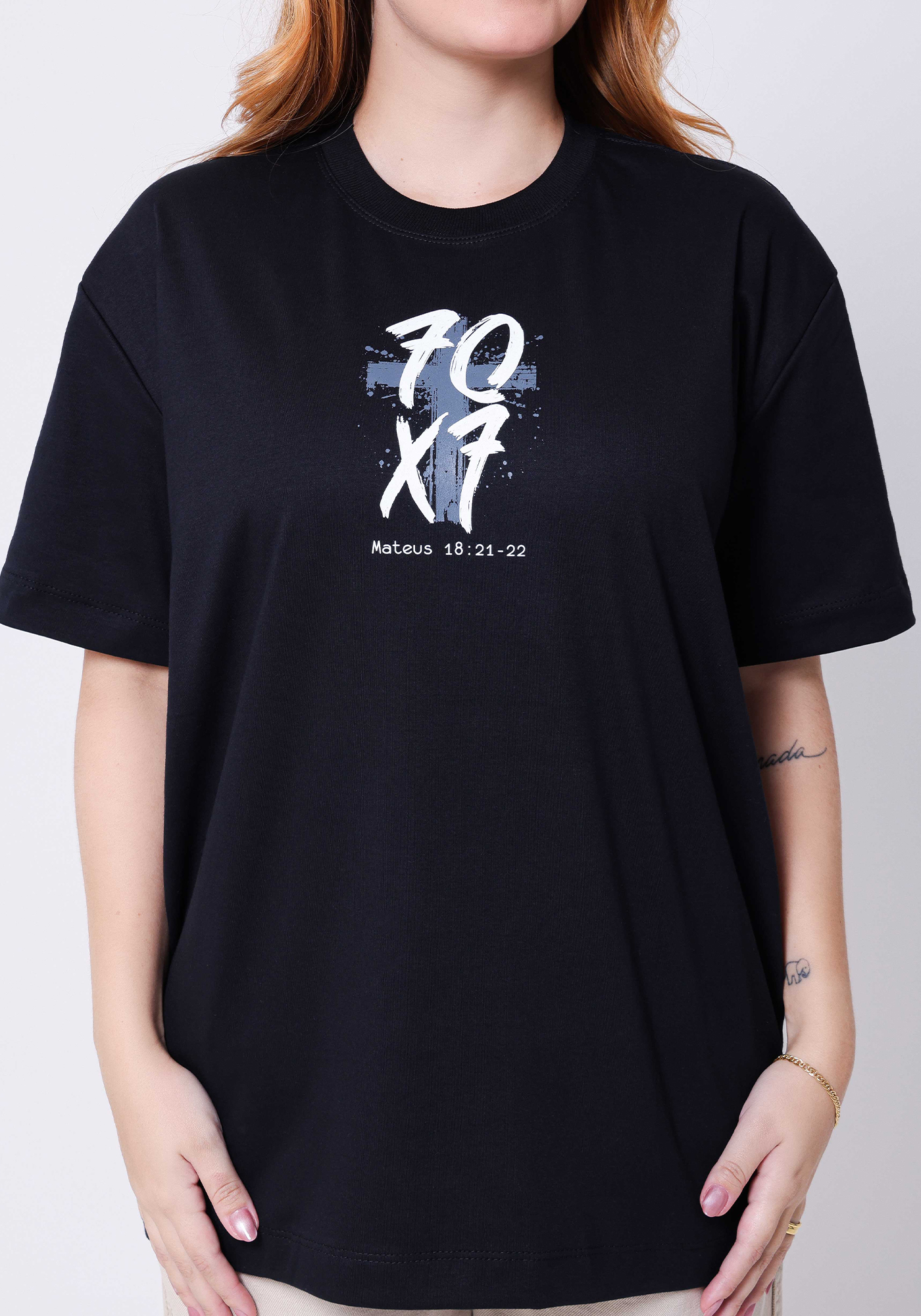 OVERSIZED - 70 x 7 - COR PRETO - Delbo T-Shirts | Atacado de