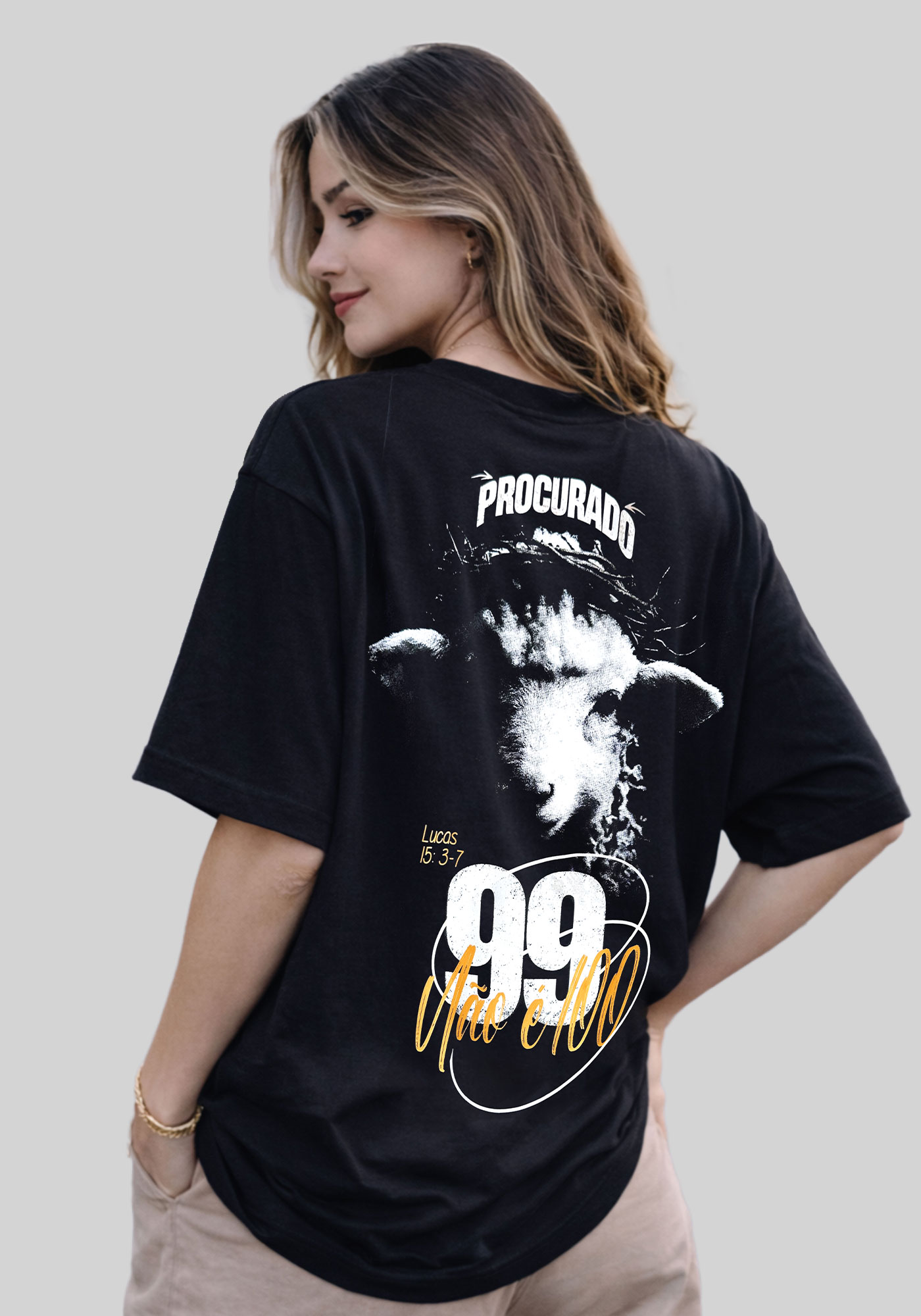 OVERSIZED - 99 NÃO É 100 - COR PRETO - Delbo T-Shirts | Atacado de