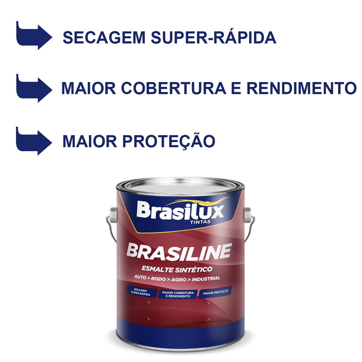 Tinta Esmalte Sintético Brasiline 900ml Branco Brilhante Brasilux Barato Tintas A Loja Que 9848