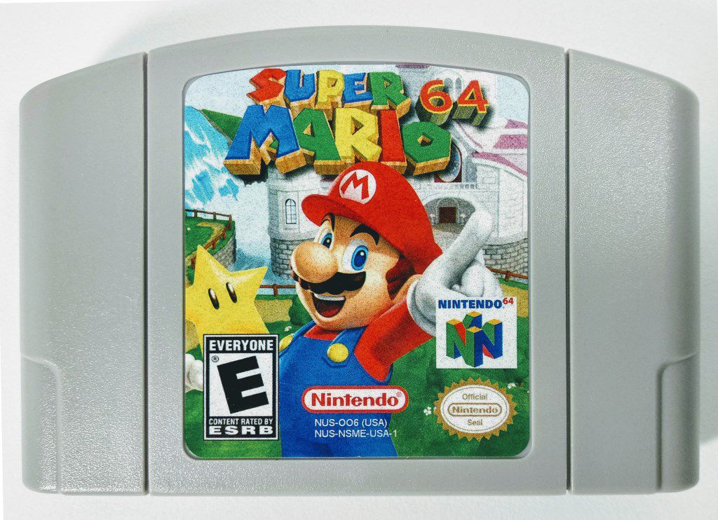 RETRÔ GAMES - Cartucho do jogo Super Mario 64