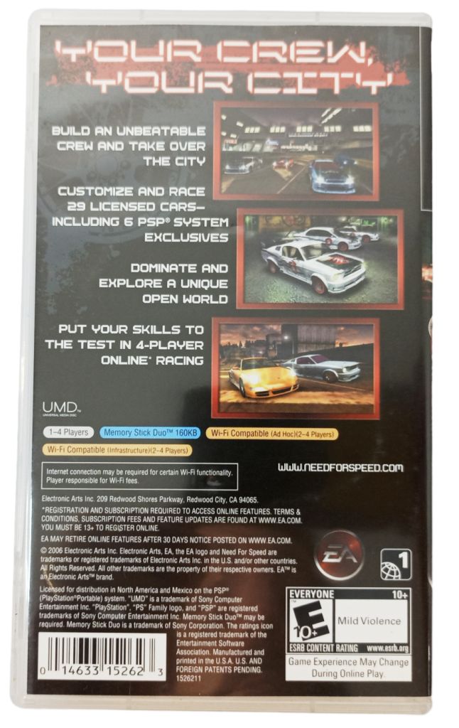 Jeu PSP Need for speed carbon own the city (deutsch Jeu PSP Need for speed carbon own the city (deutsch