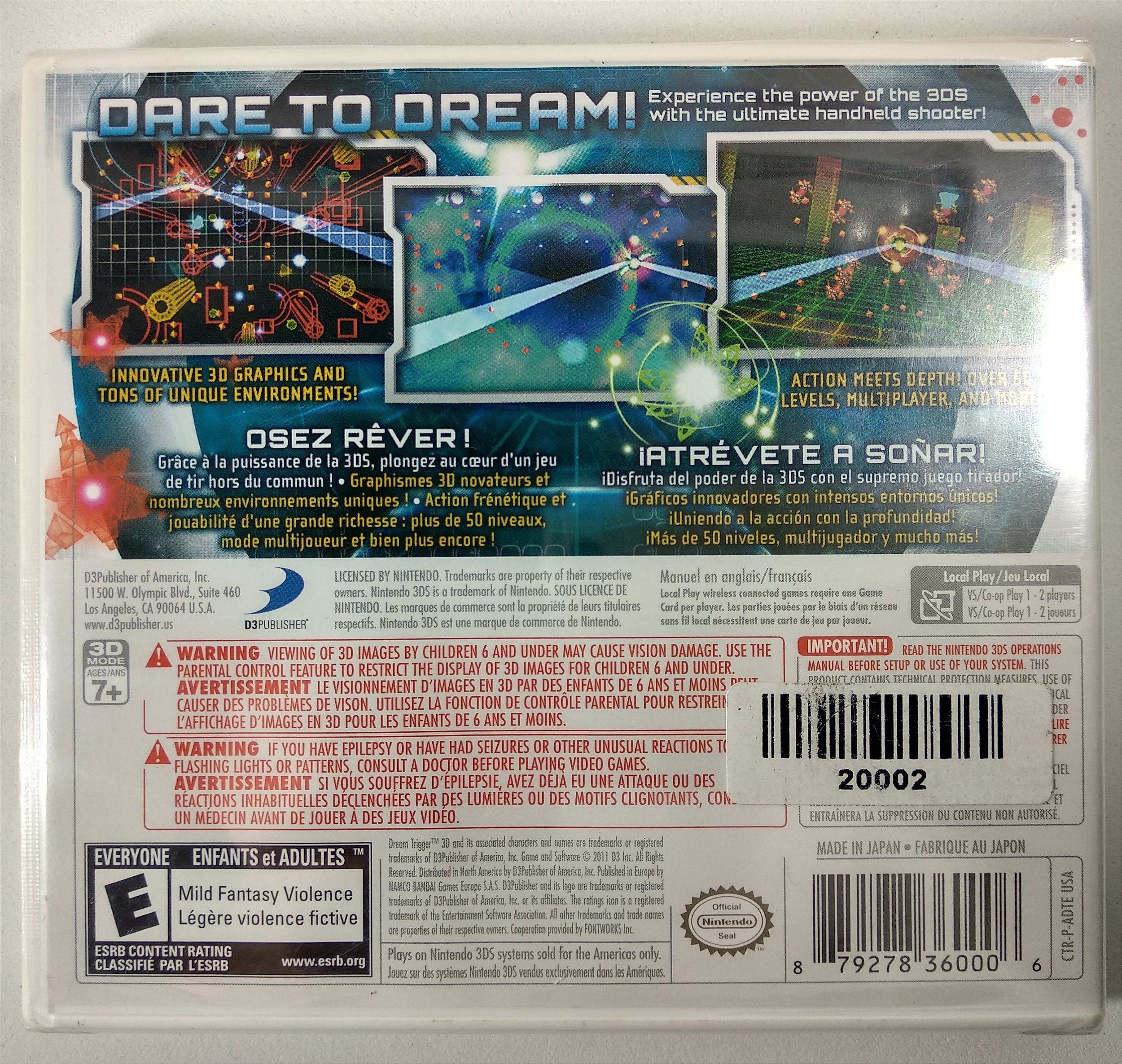 Jogo Dream Trigger 3D Original (Lacrado) - 3DS - Sebo dos Games - Games ...