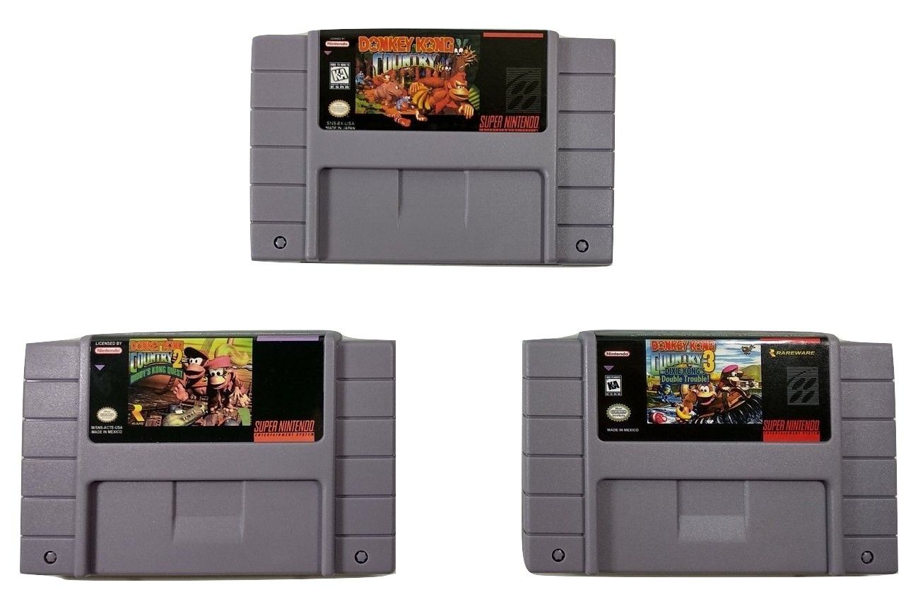 Trilogia Donkey Kong Country - uma obra-prima dos games de plataforma no  Super Nintendo.