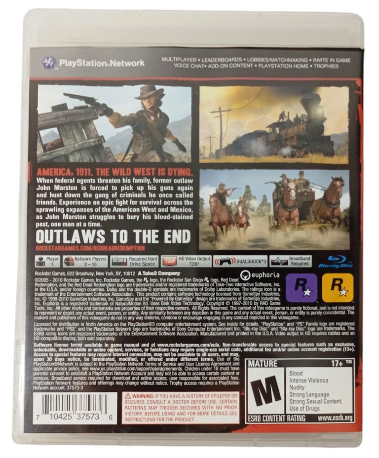 Original Rdr Ps3 Jogo Red Dead Redemption - PS3 - Sebo dos Games - Games Antigos e ...