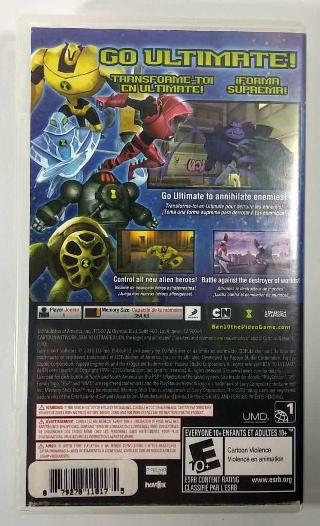 Gioca a Ben 10 Ultimate Alien: Cosmic Destruction | PSP - Psp | sceglilo su