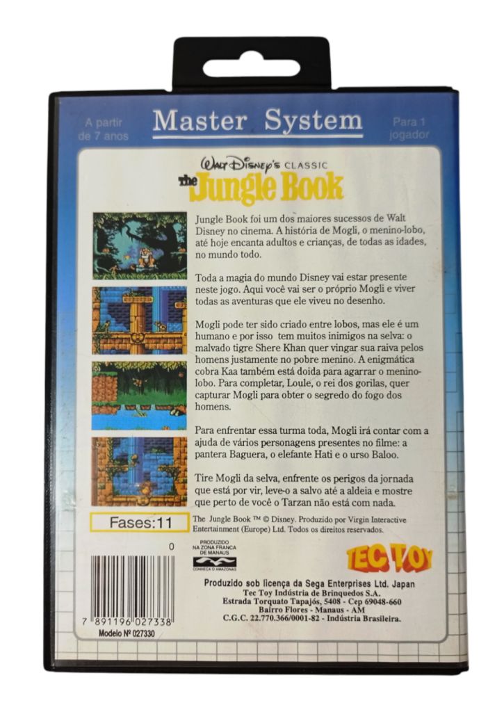 Jungle Book Master System Tec Toy Sealed / Sous Blister