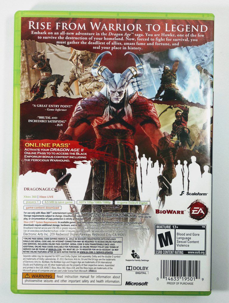 Dragon Age 2 sur Xbox 360 - Jeux vidéo | fnac Suisse