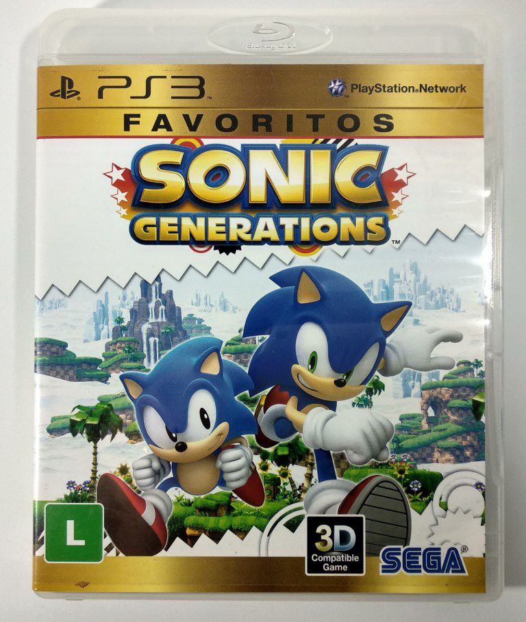 Jogo Sonic Generations - PS3 - curitiba - sonic ps3 são paulo - sonic ps3  rio de janeiro - Brasil Games - Console PS5 - Jogos para PS4 - Jogos para  Xbox