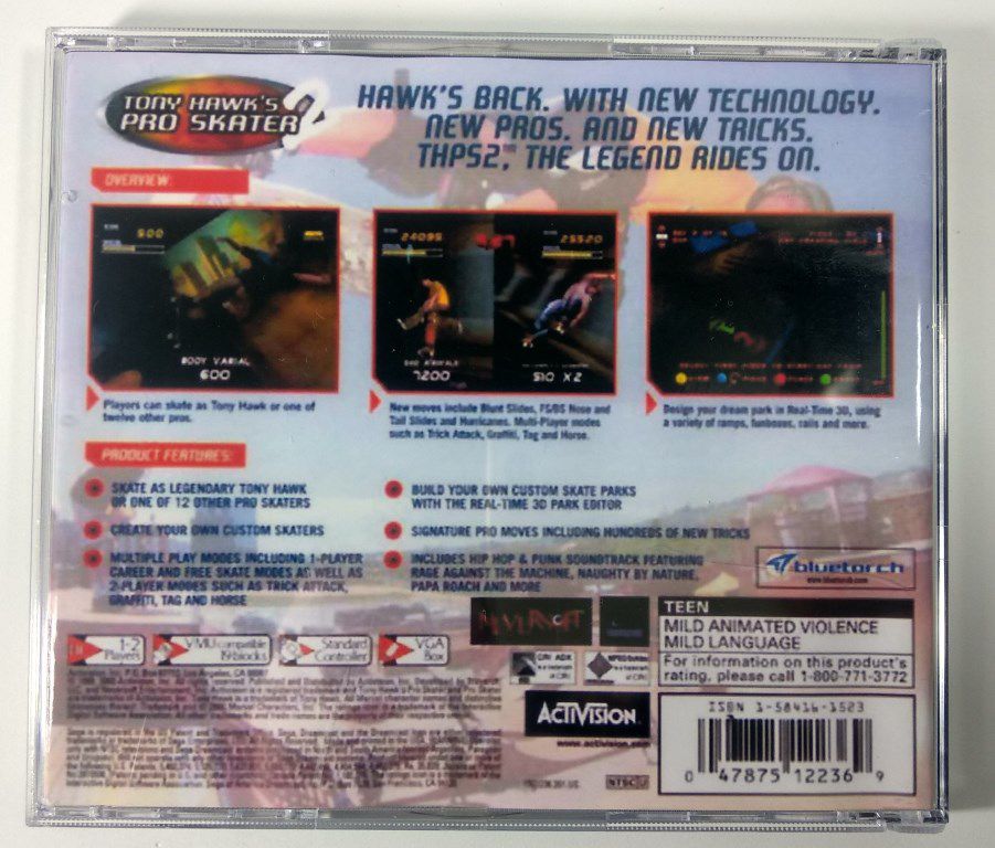 Tony Hawk's Pro Skater 2 - Sega Dreamcast Version PAL Complète - Bon état