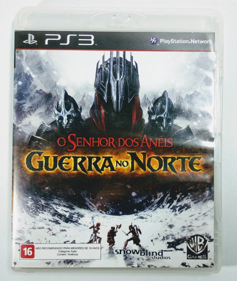 Jogo O Senhor dos Aneis Guerra do Norte - Xbox 360 Mídia