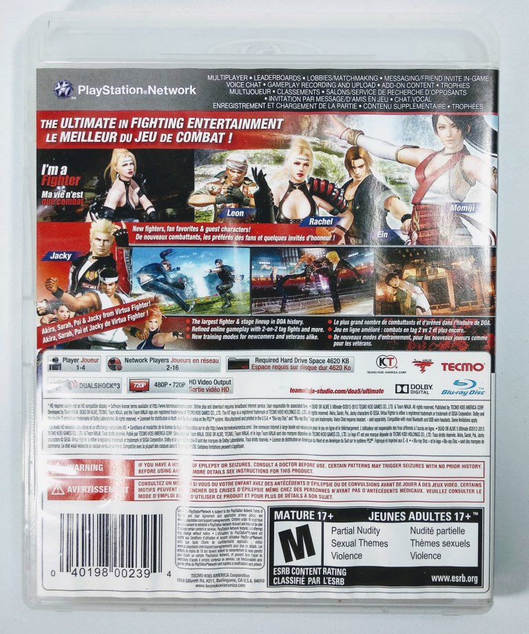 Dead or Alive 5 Ultimate - PS3 - Sebo dos Games - Games Antigos e ...
