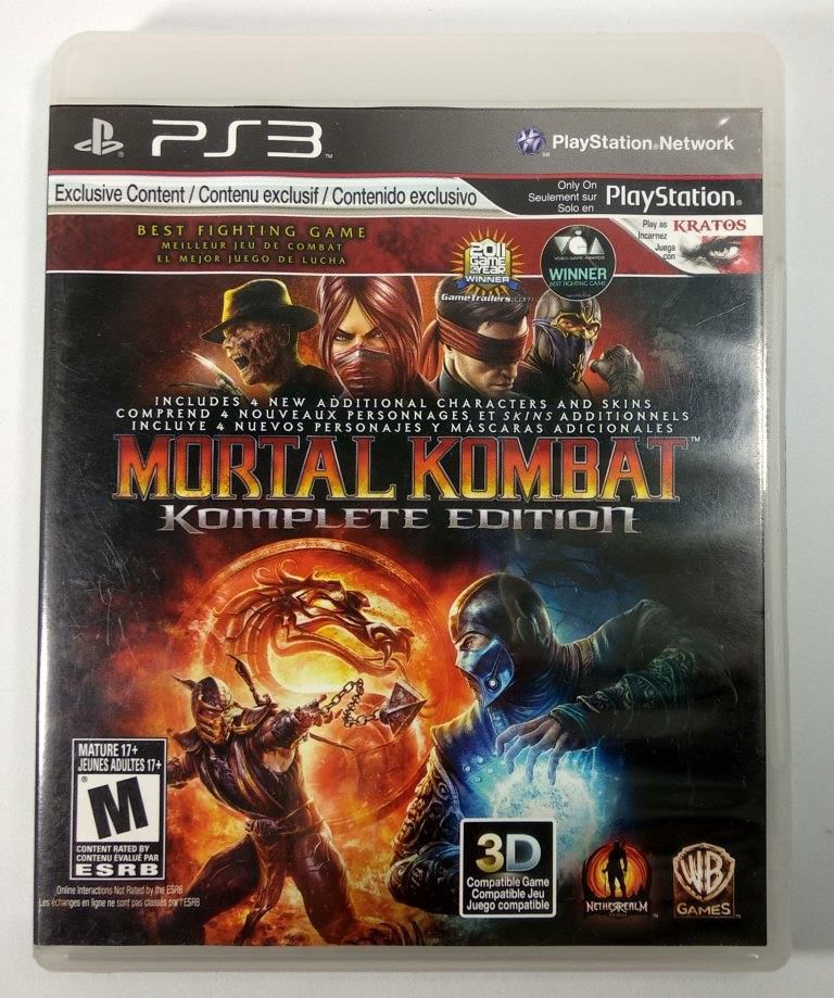 BH GAMES - A Mais Completa Loja de Games de Belo Horizonte - Mortal Kombat 9:  Komplete Edition - PS3