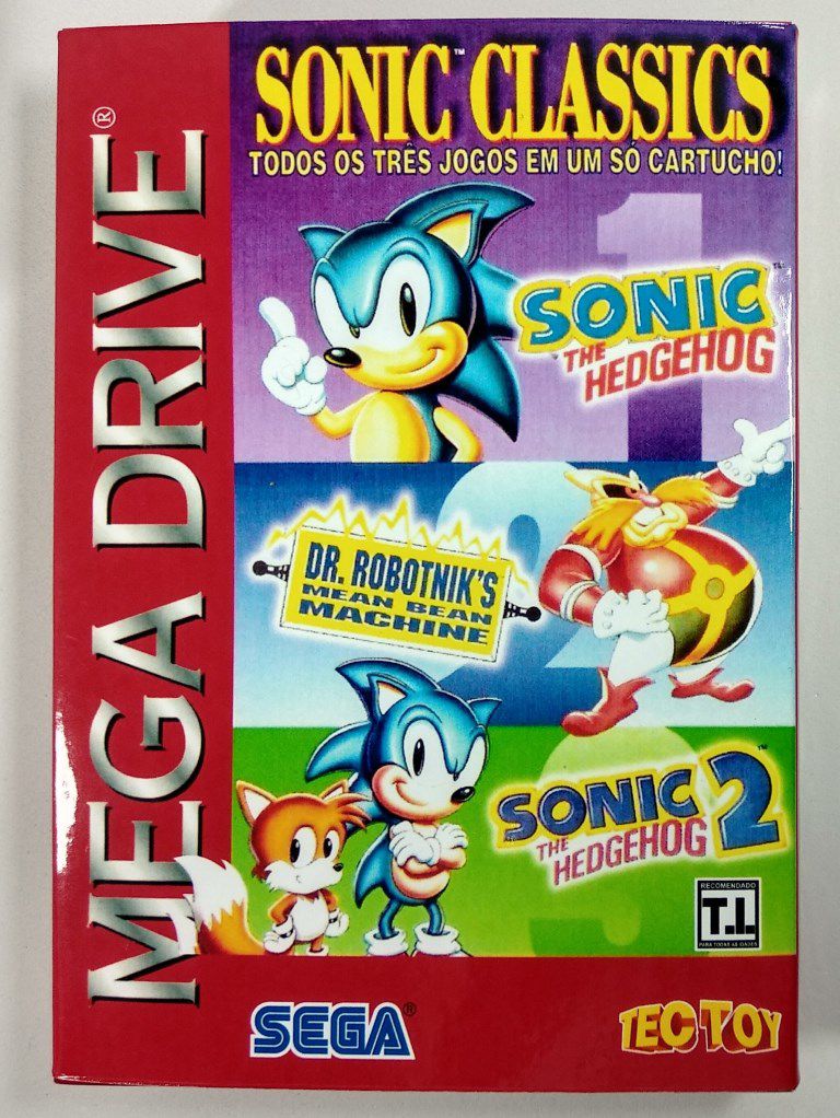 Jogo Sonic The Hedgehog 2 original Tectoy para Sega Mega Drive +