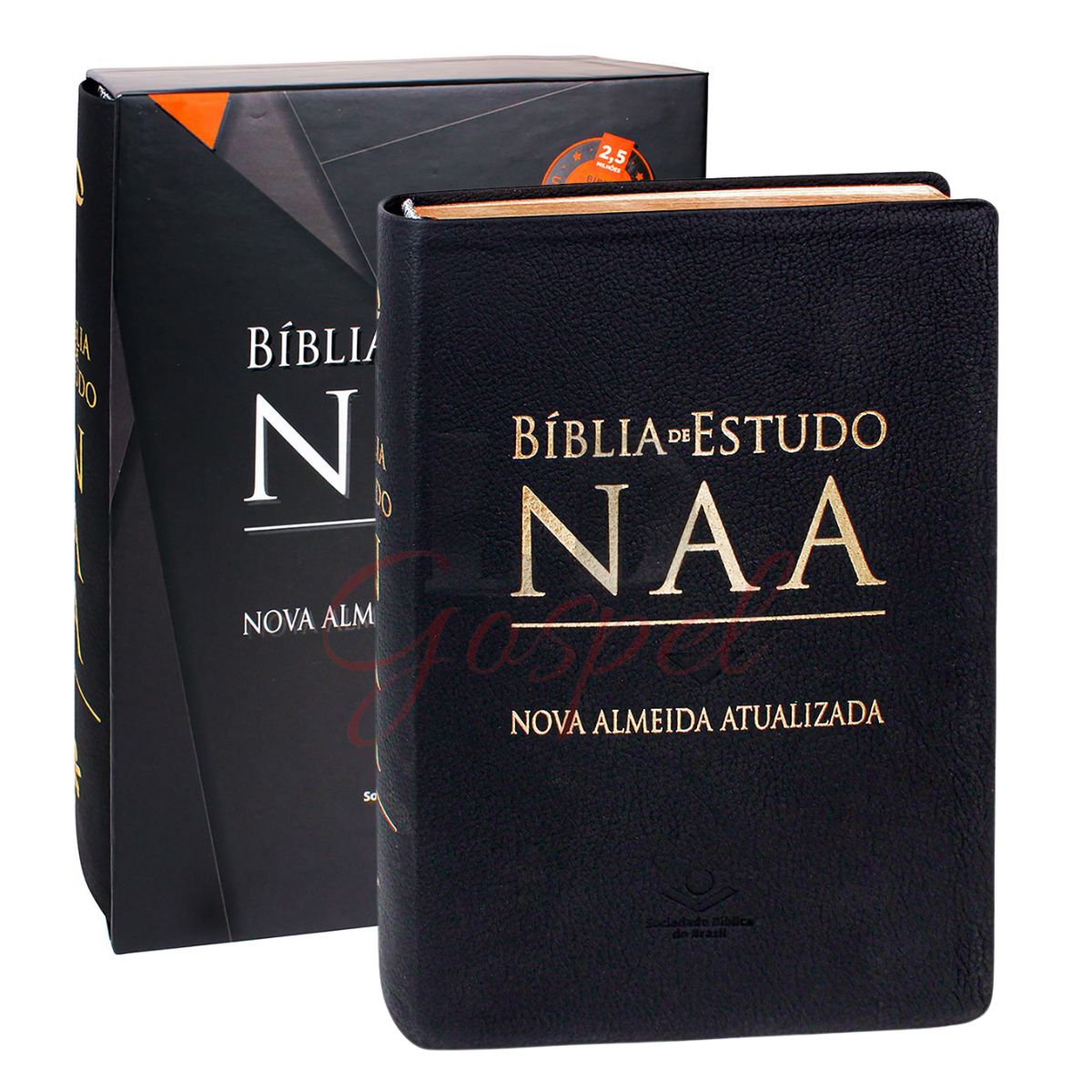 Bíblia de Estudo NAA - Couro Legítimo - Reino Store