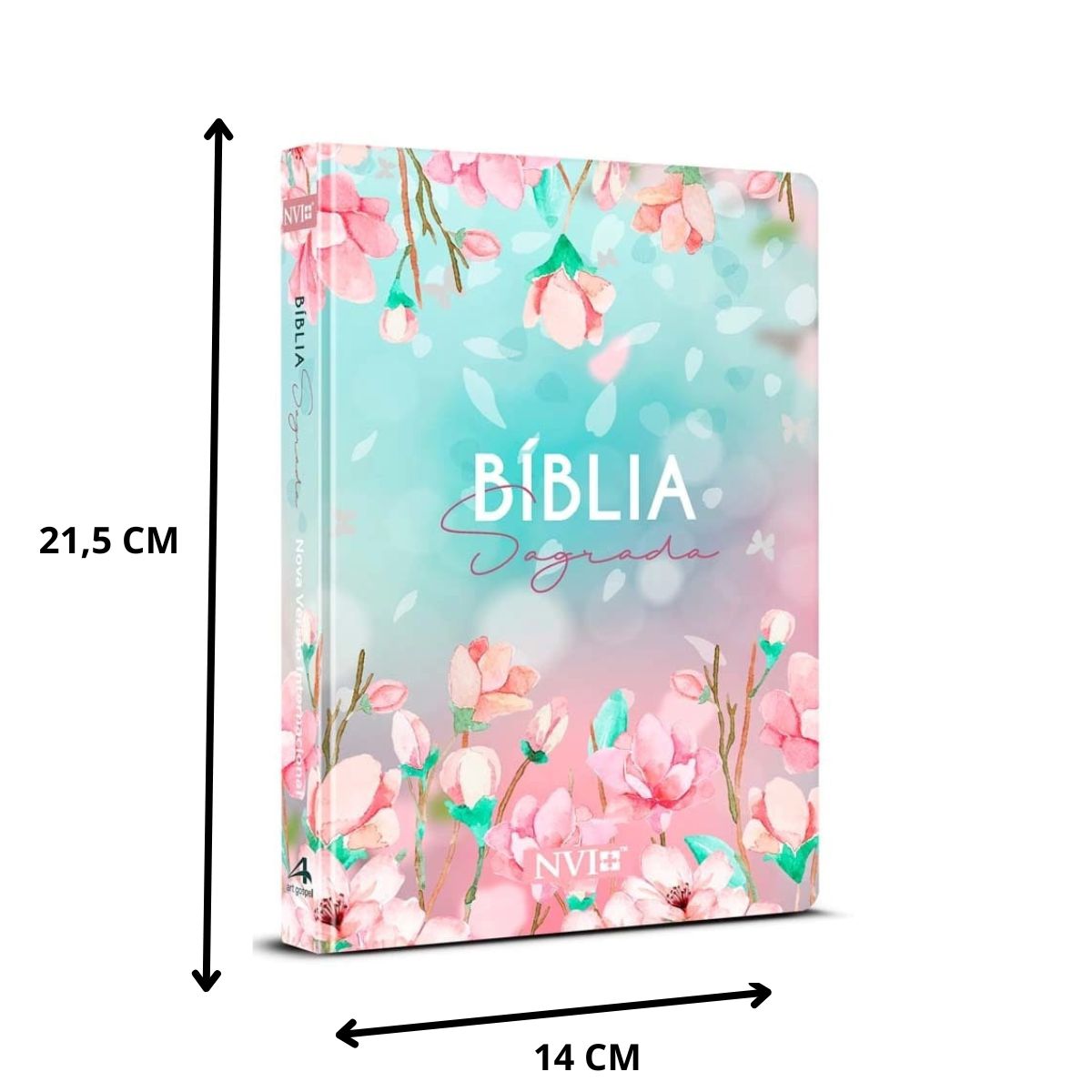 Bíblia Sagrada Nvi Feminina Capa Dura Letra Média Magnolia - Reino Store