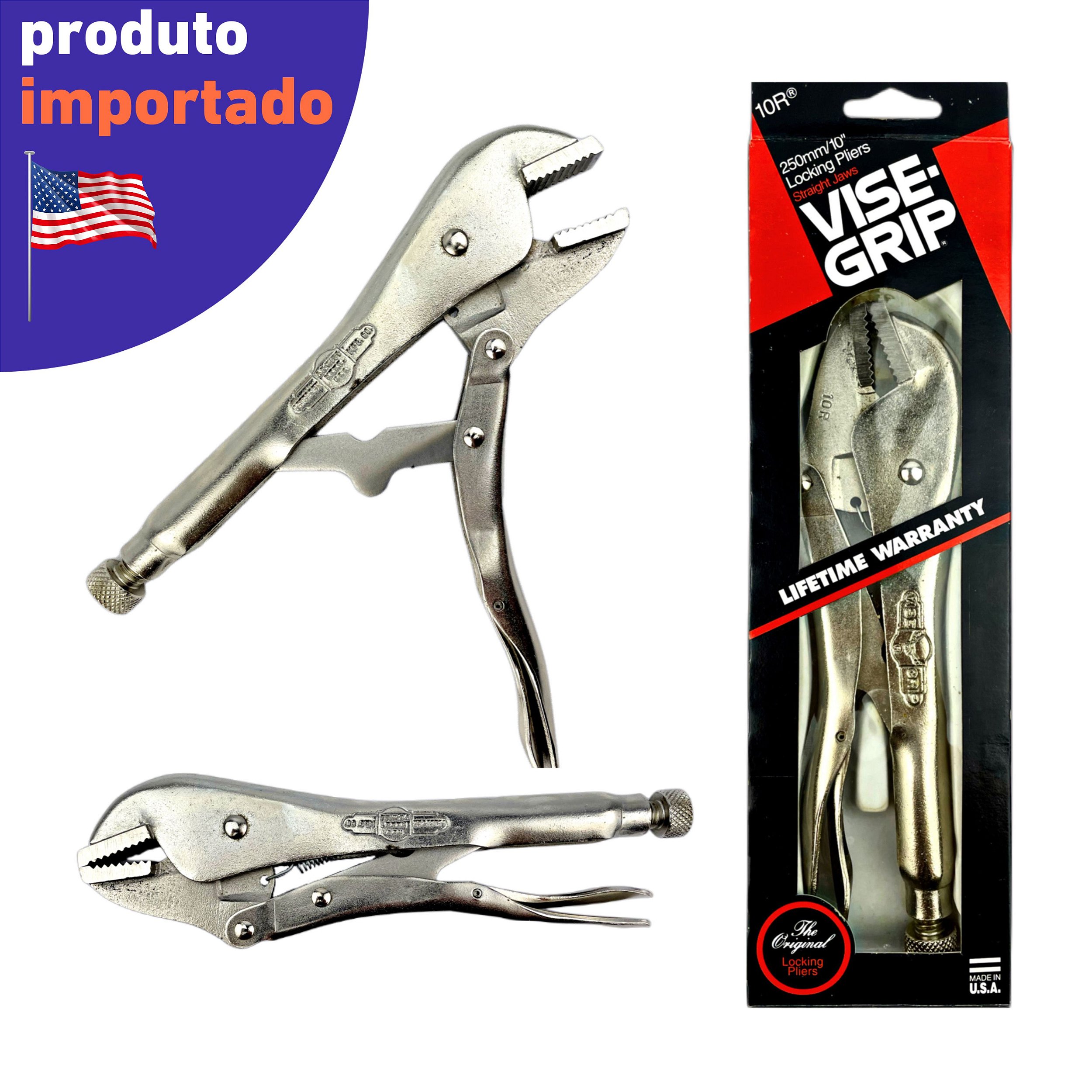 Alicate De Pressão ViseGrip De 10 Polegadas Mordente Reto Loja das Ferramentas Online