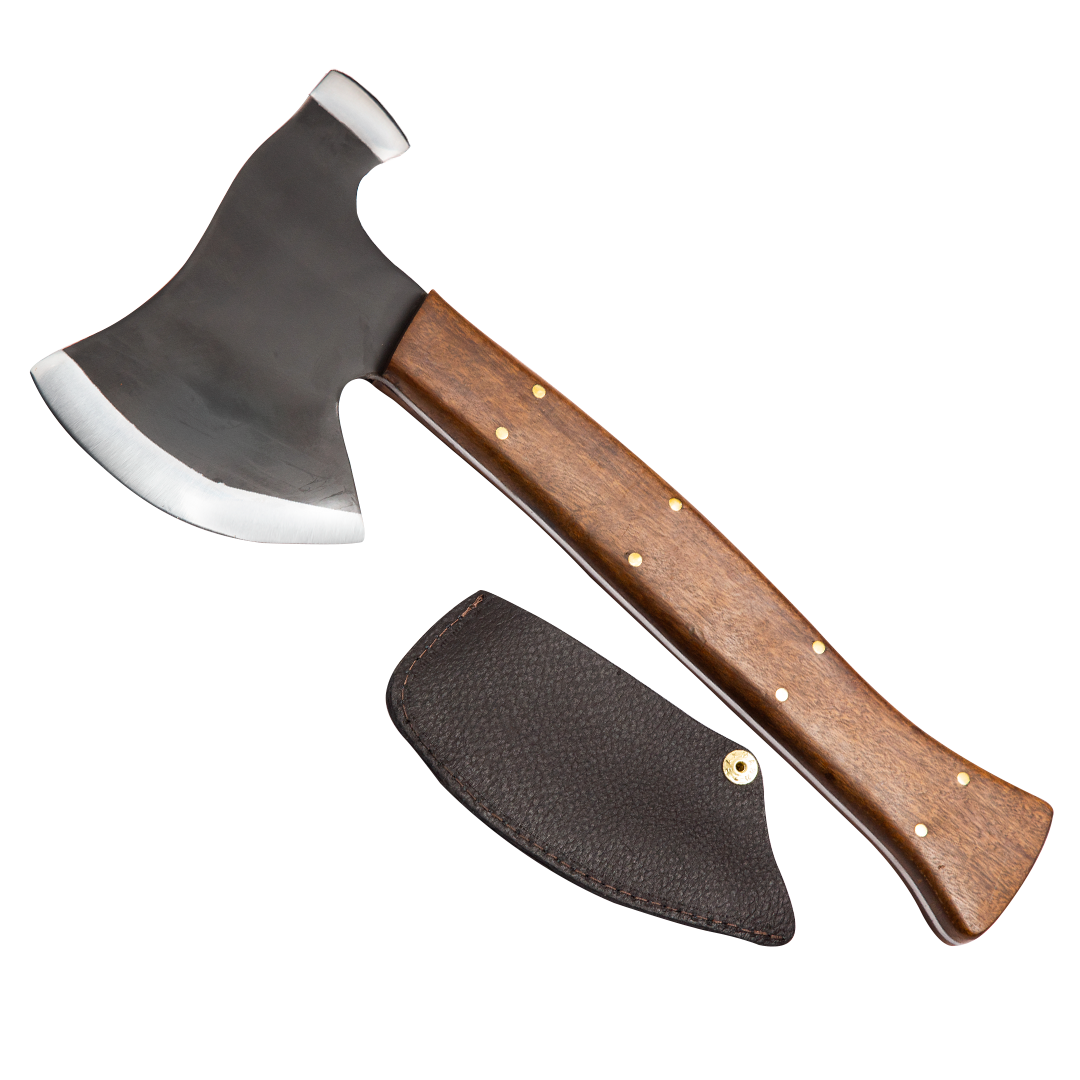 Machadinha Artesanal Viking Fosfatizada + Bainha - Armazém Artesano - Armazém Artesano | Artigos