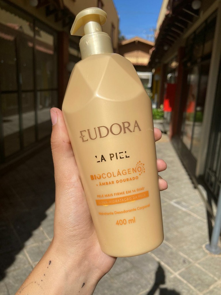 Hidratante Desodorante Corporal Eudora - La Piel Ultra-Hidratação da Pele  Âmbar Dourado - 400ml - Manu Beauty Store
