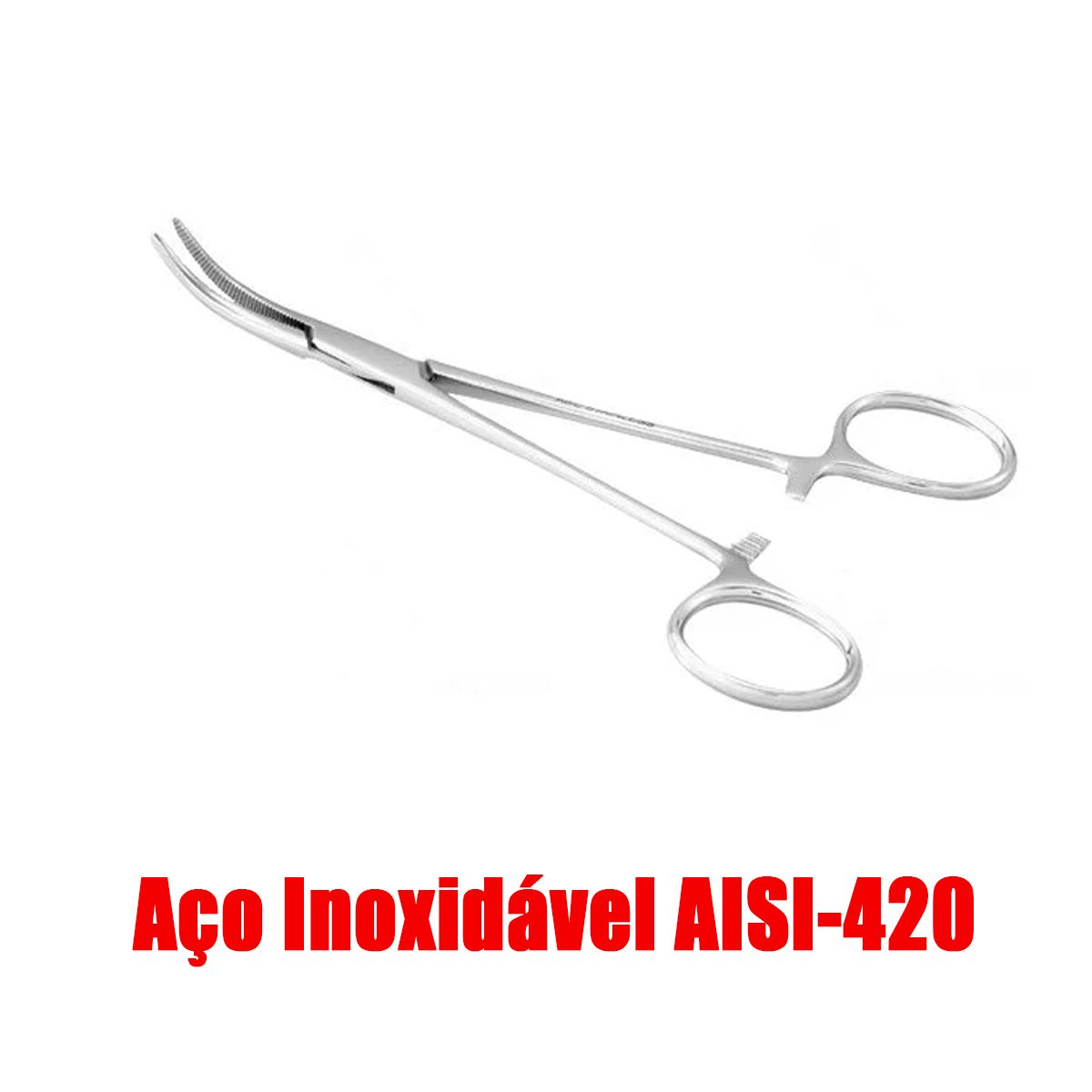 Pinça Crile Curva (16cm) - ABC - Medical | Produtos Médicos e Hospitalares