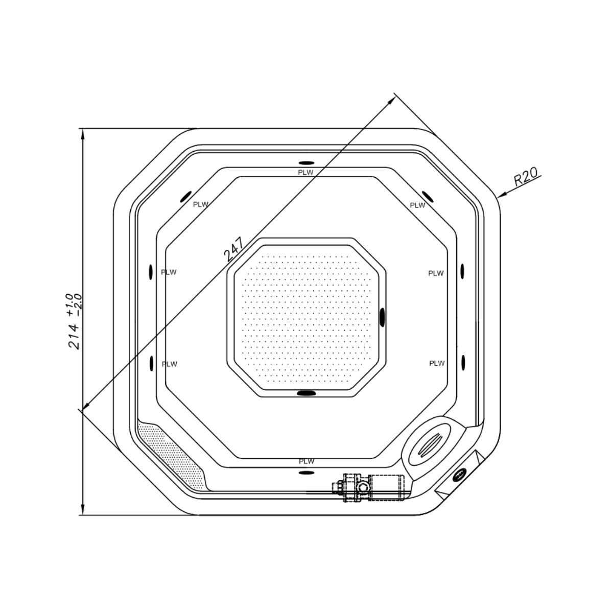 Spa Meridian Quality 8 Jatos 8 Pessoas C/fechamento Jacuzzi Guemat