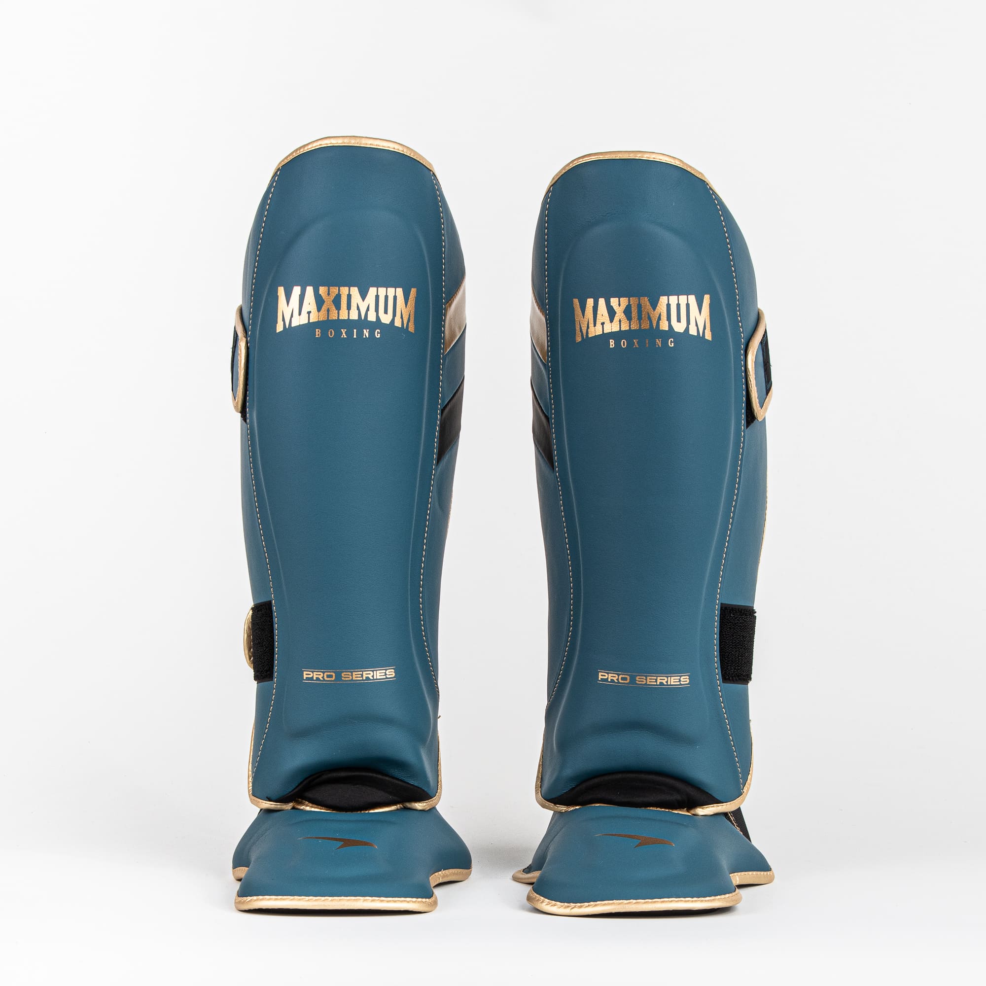 Caneleira Muay Thai e Kickboxing Azul e Dourada Profissional - Luvas de ...