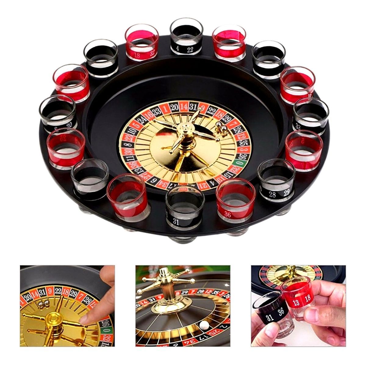 Jogo de roleta de vidro para festa, jogo de beber, jogos de tabuleiro de  cassino jogos de festa para festas de adultos, jogo de girar de roleta  resistente para encontros de amigos (