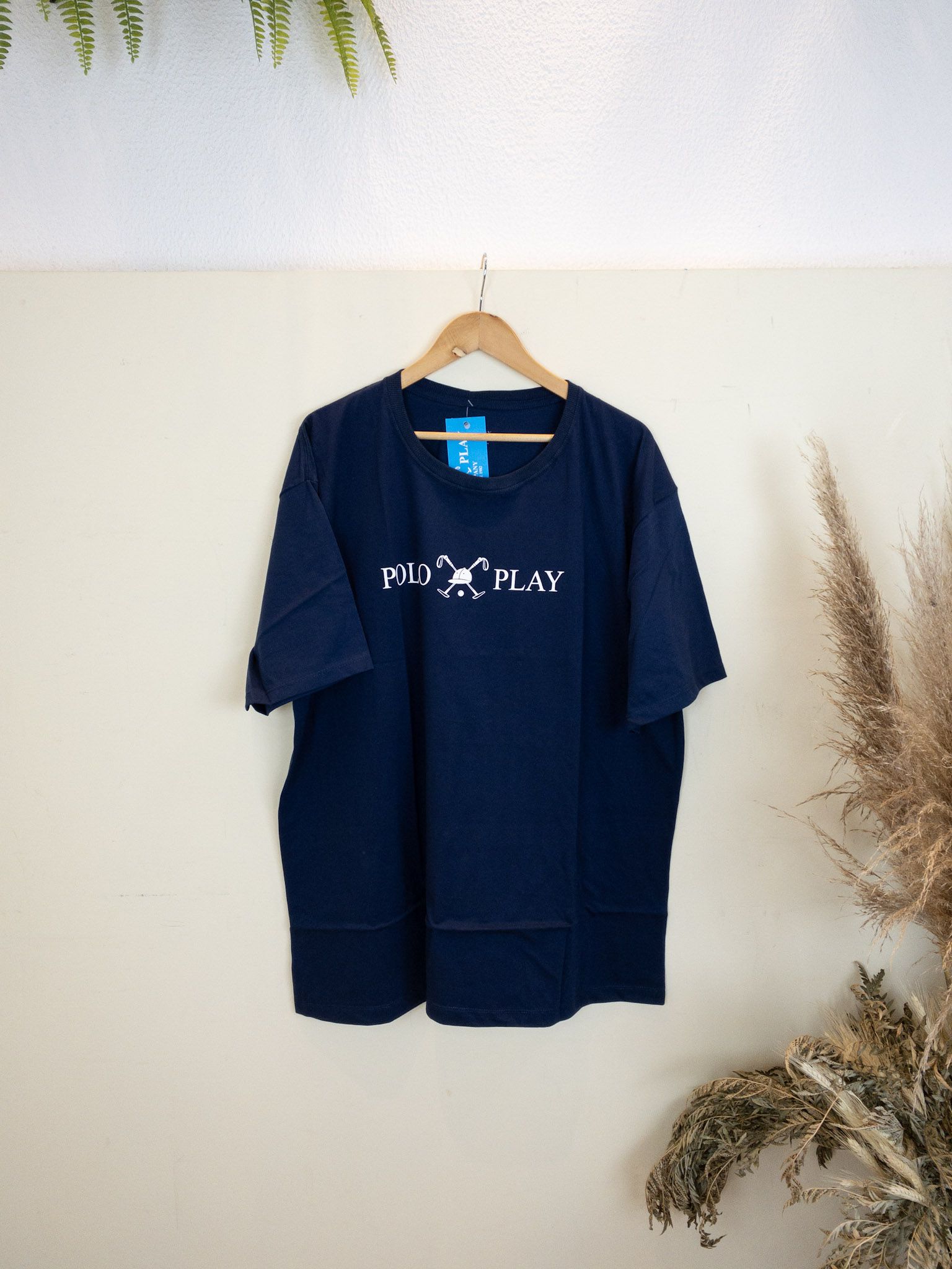 Camiseta Polo Play Azul Marinho - Dona Chica Brechó Online