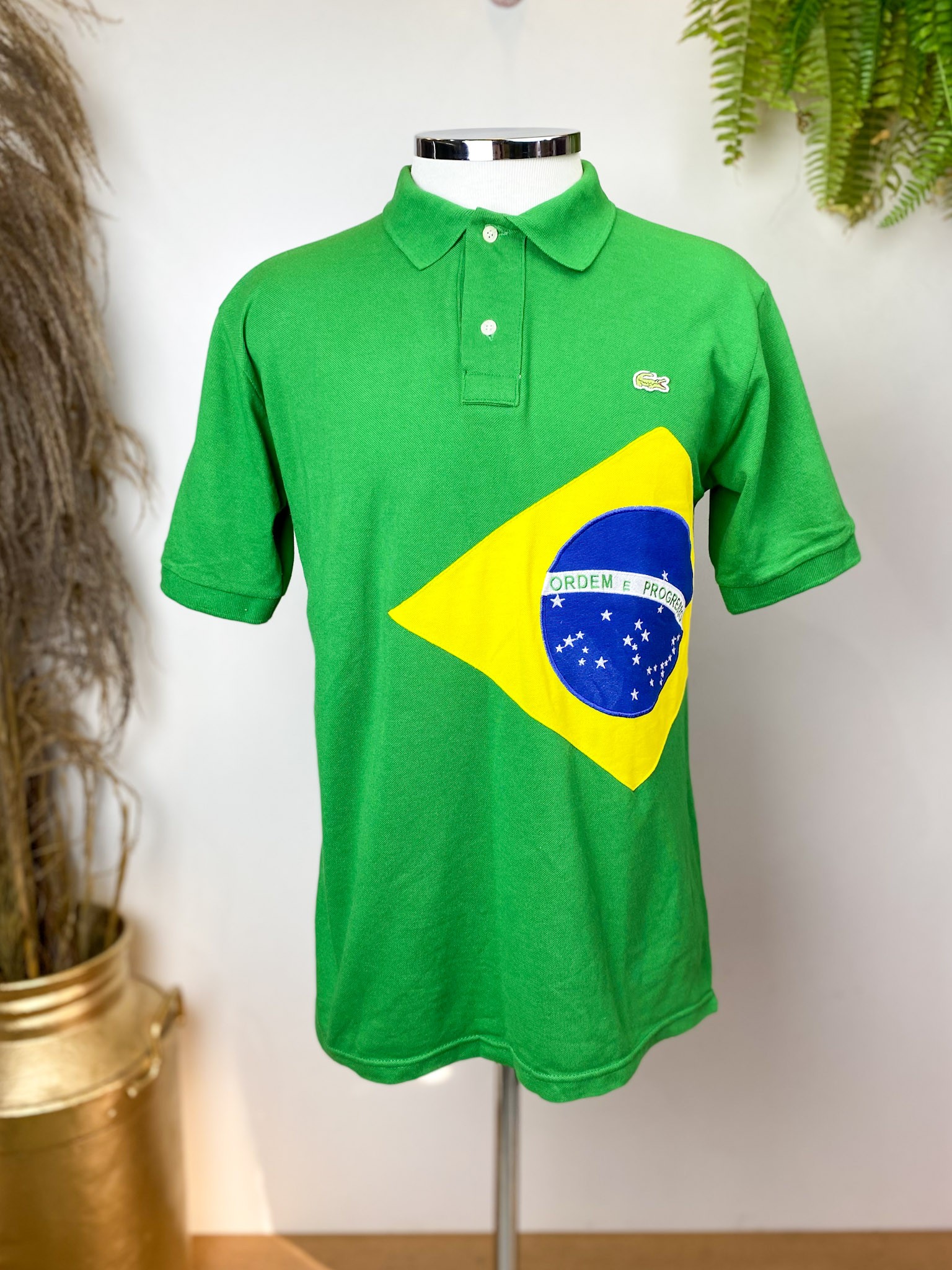 Camisa Masculina Polo Ralph Lauren Amarela - Dona Chica Brechó Online