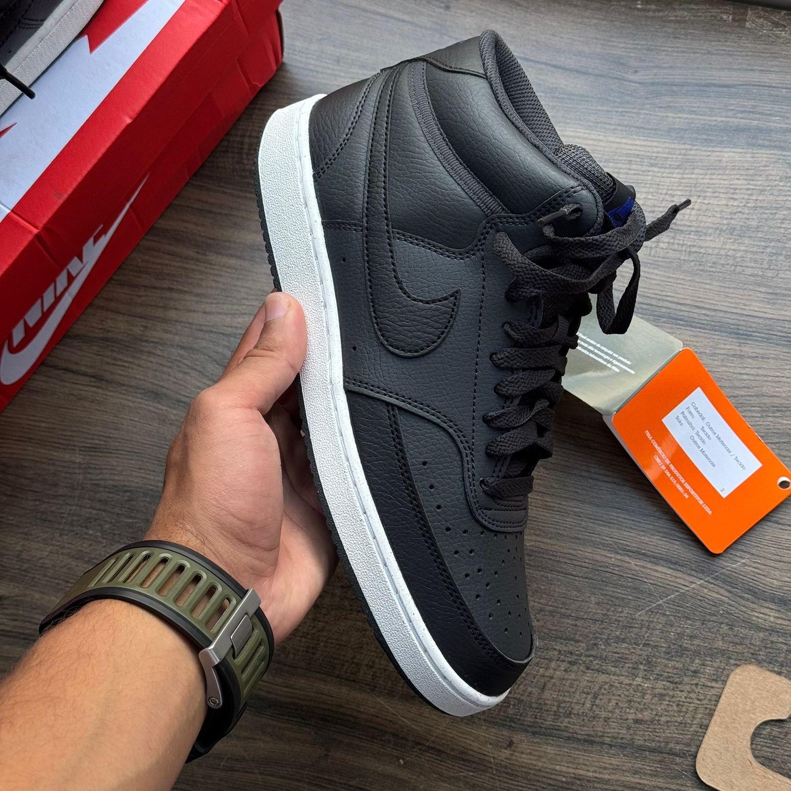 Tênis Nike Court Vision Mid- Preto - JNoriginalshop