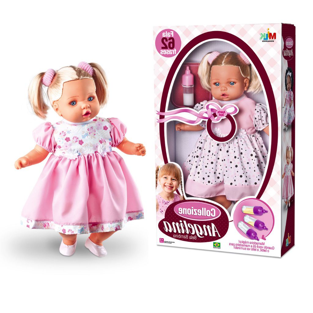 Boneca Collezione Angelina Negra Milk Brinquedos - Lojas Tem