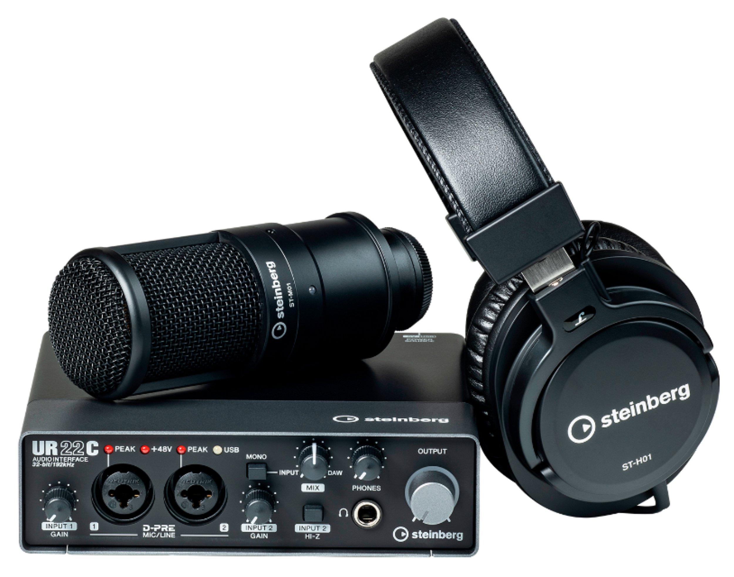 Ur22c Recording Pack Yamaha Steinberg (interface+ Mic+Fone) Gratis Cur ...