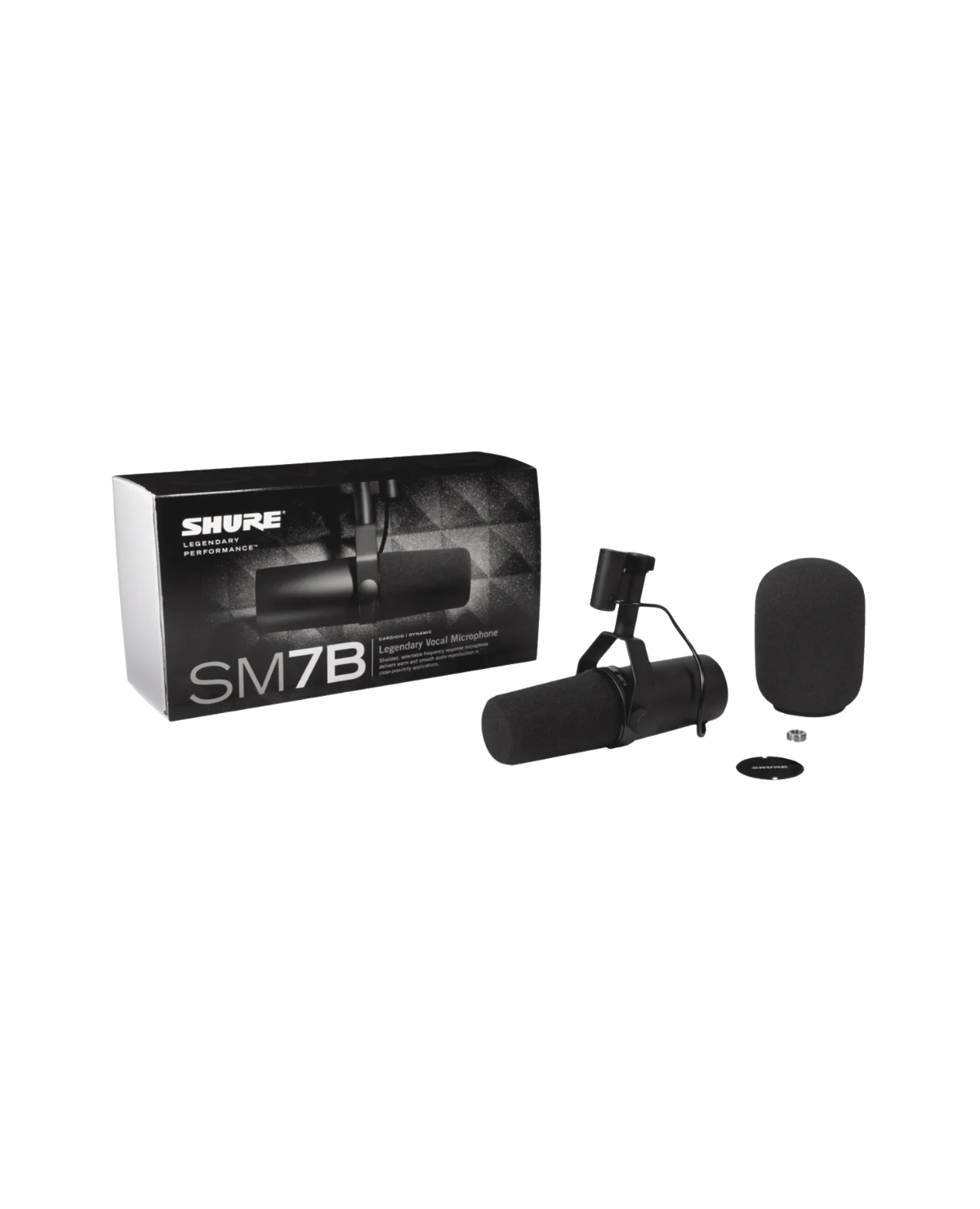 【国内正規品】SHURE SM7B / テストのみほぼ新品・欠品なし SHURE SM7B(国内正規品2年保証)(シュア)(ボーカル・配信・ゲーミング