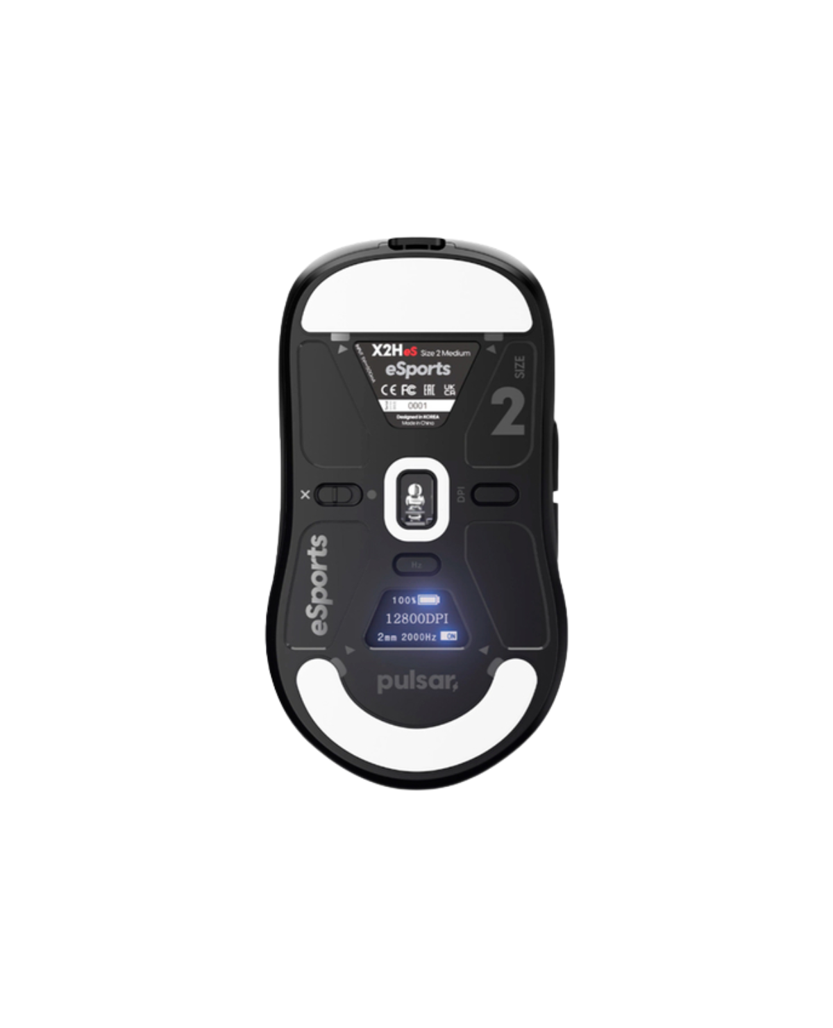 PRONTA ENTREGA) Mouse Pulsar X2H eS - BLACK - VTR Imports