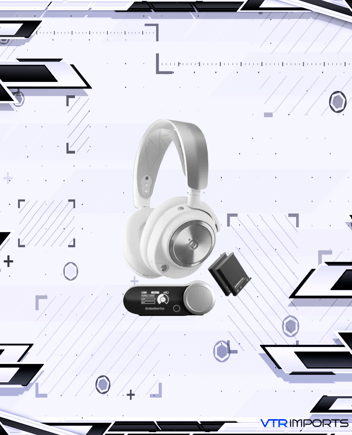 PRONTA ENTREGA) Headset Steelseries Arctis Nova Pro Wireless - Branco - VTR Imports PRONTA ENTREGA) Headset Steelseries Arctis Nova Pro Wireless - Branco - VTR Imports