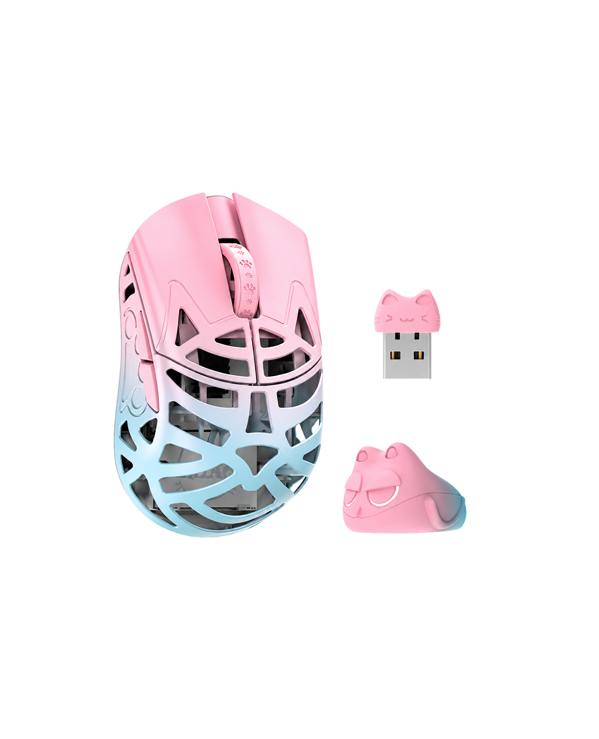 Mouse WLMOUSE Beast Miao wireless ultraleve para jogos FPS e