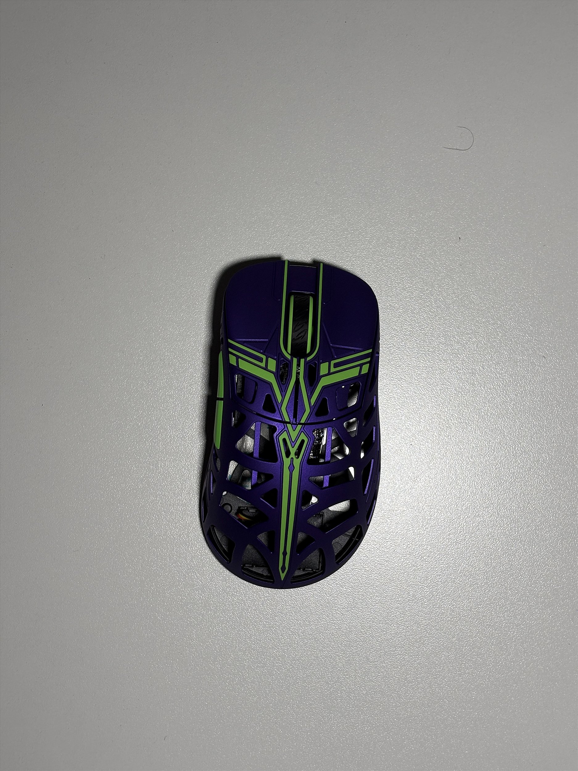 Mouse WLMOUSE Sword X - Verde e Roxo (Open Box) - VTR Imports