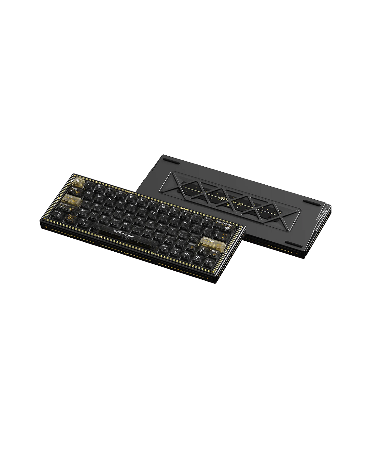 WLmouse 幻huan63HE ラピトリ　マグネシウムキーボード Teclado mecânico compacto 63% para gamers com alta precisão - VTR