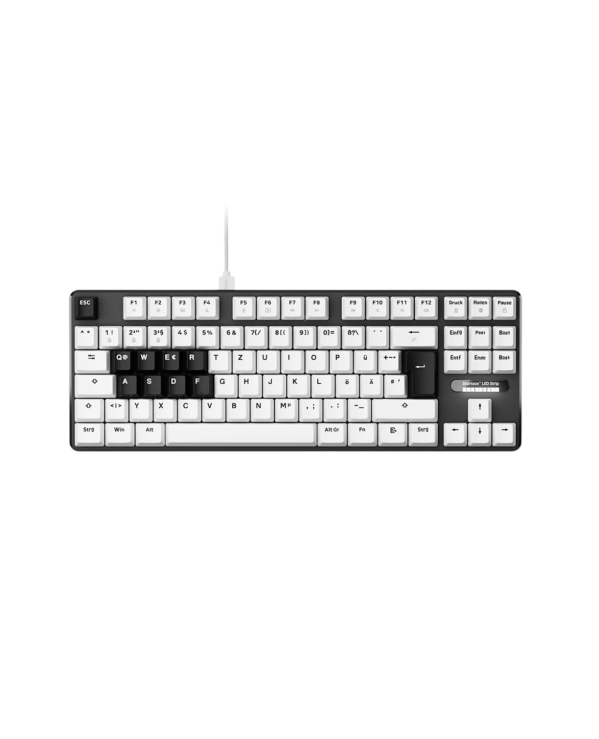 Teclado gamer PCMK 3 HE TKL com switches Hall Effect ajustáveis