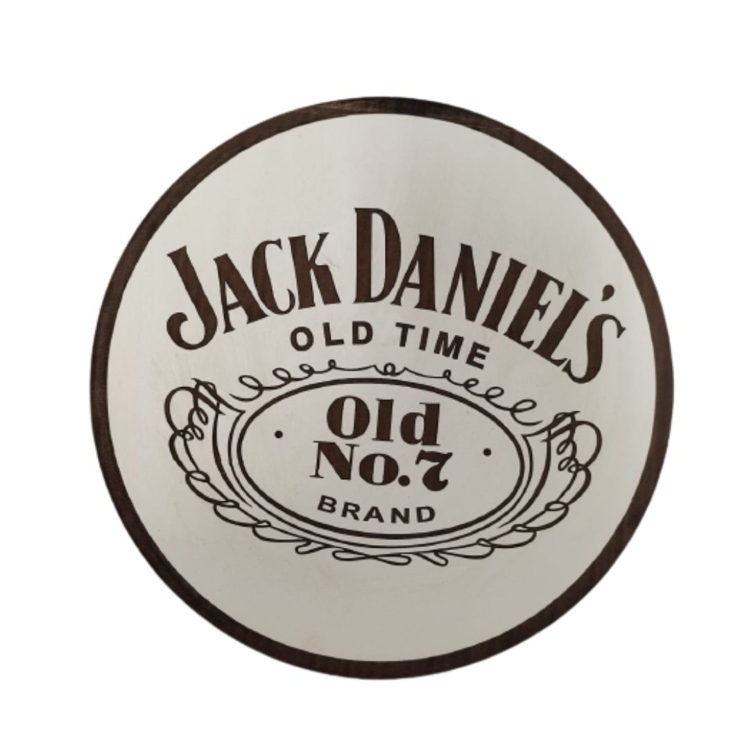 placa decorativa old7 jack daniels em mdf branco (38094) - Tudo para Seu  Lar Ser um Refúgio Refrescante!
