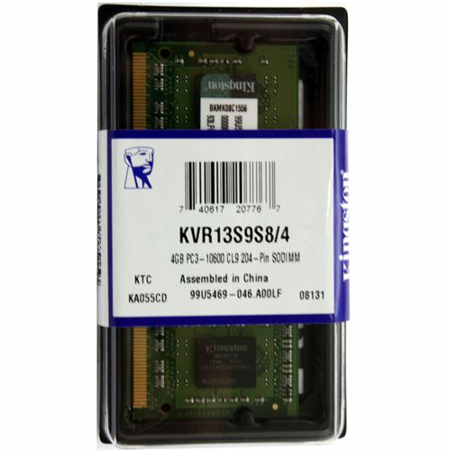 Memoria Notebook 4Gb Ddr3 1333 Sodimm Kvr13S9S8/4 - Memorias Online