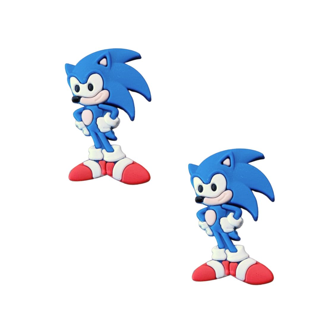 Apliques de Personagens Sonic Emborrachados - pacotes com 6 unidades.